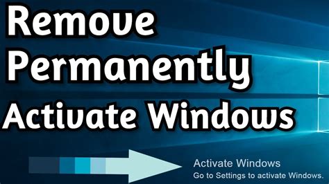 Getting rid of activate windows watermark